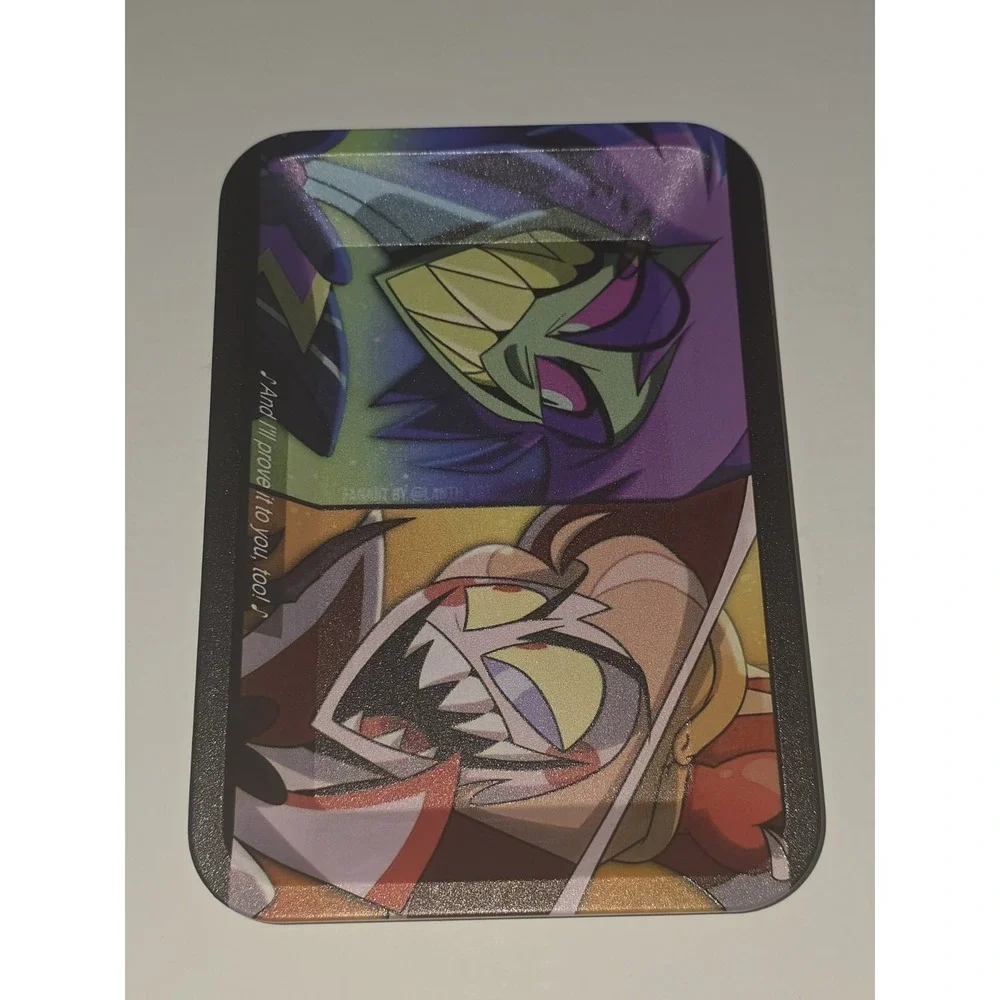Alastor Lucifer Small Metal Rolling Tray 7x5 Hazbin Hotel Utility Tin Valet Tray